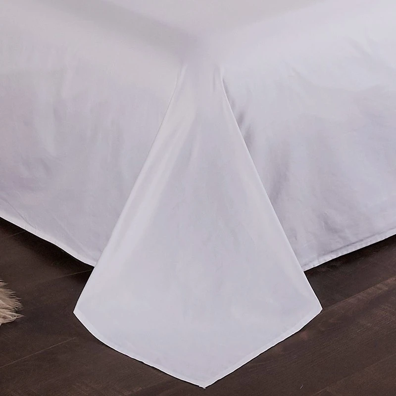 Plain White Bed Sheet Set